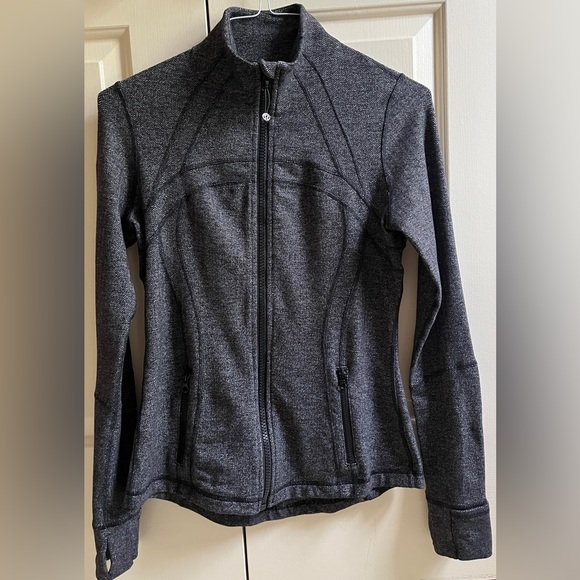 lululemon athletica Jackets & Blazers - 🍒LULULEMON sz 10 DEFINE JACKET Black/Gray CLASSIC HERRINGBONE